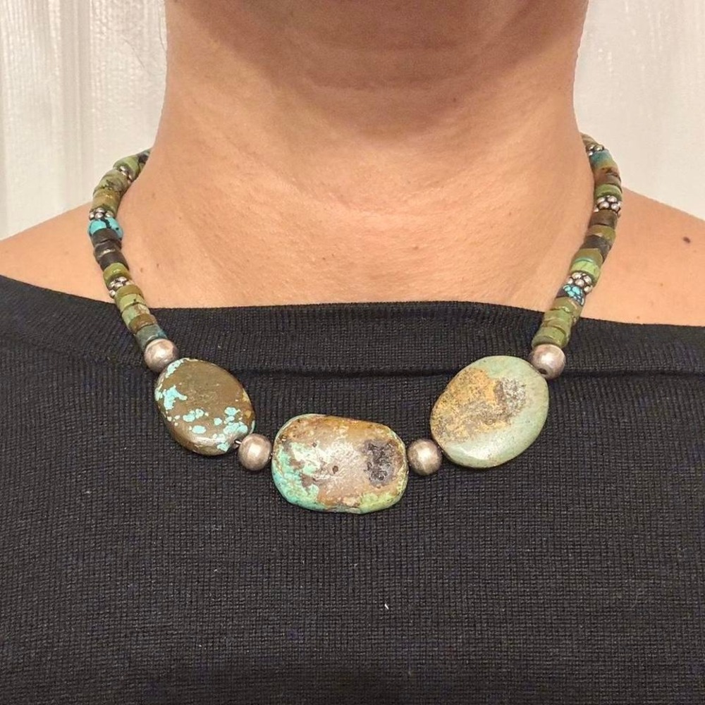 Turquoise Necklace - Heishi Style Beads‎